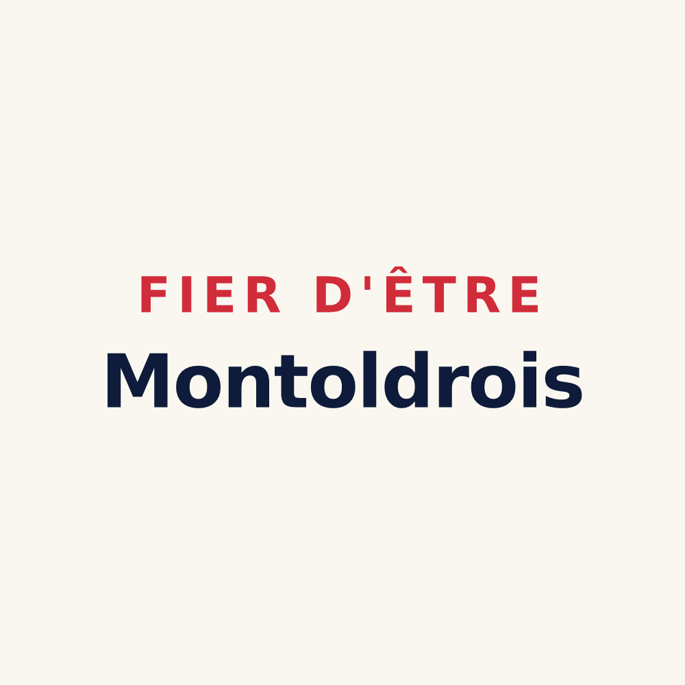 Tasse « Fier d'être Montoldrois » — design pour Montoldre