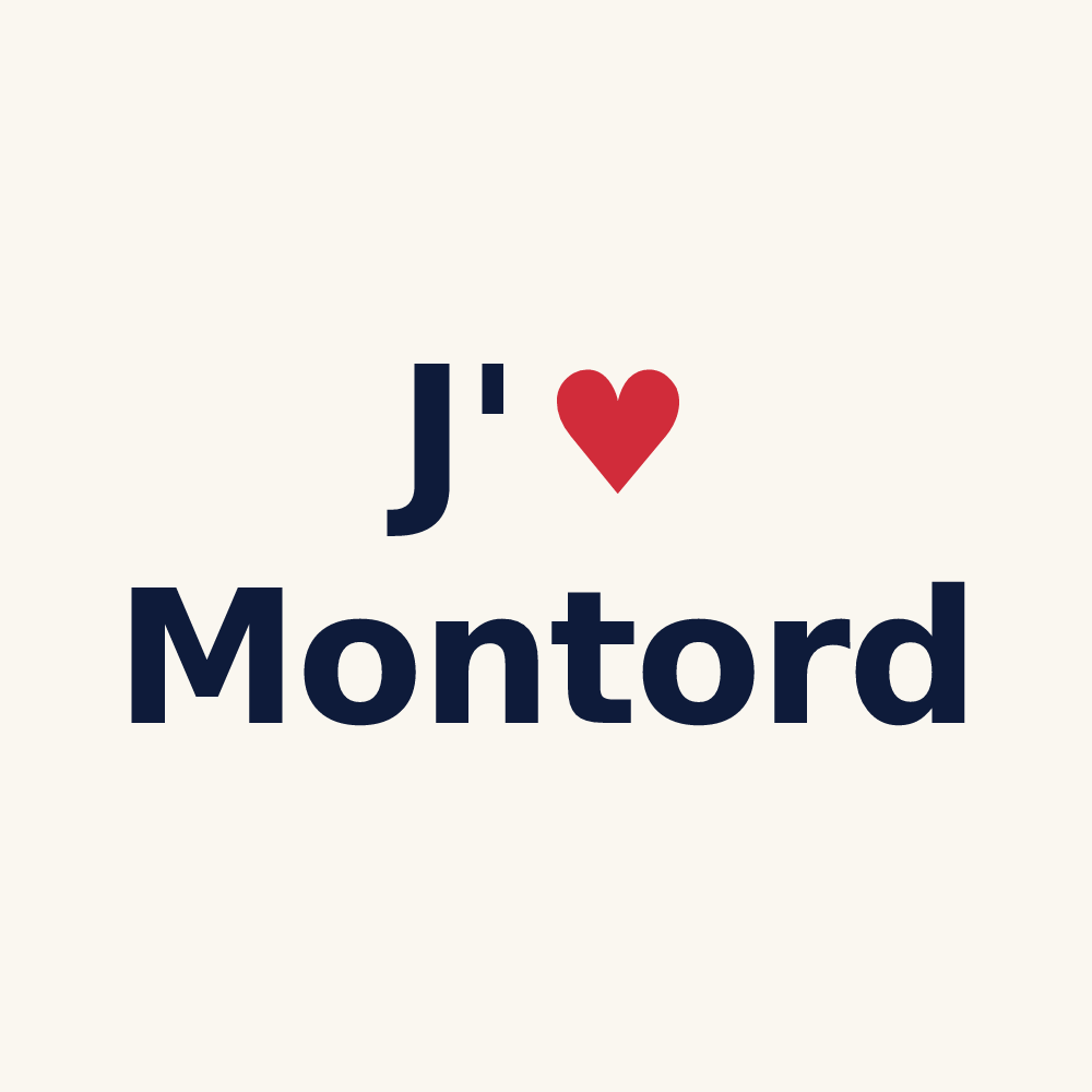 Tasse personnalisée Montord — design J'aime Montord