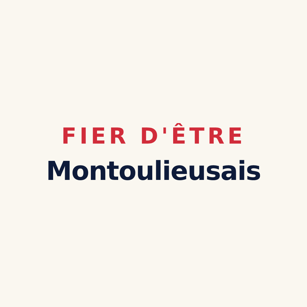 Tasse « Fier d'être Montoulieusais » — design pour Montoulieu-Saint-Bernard