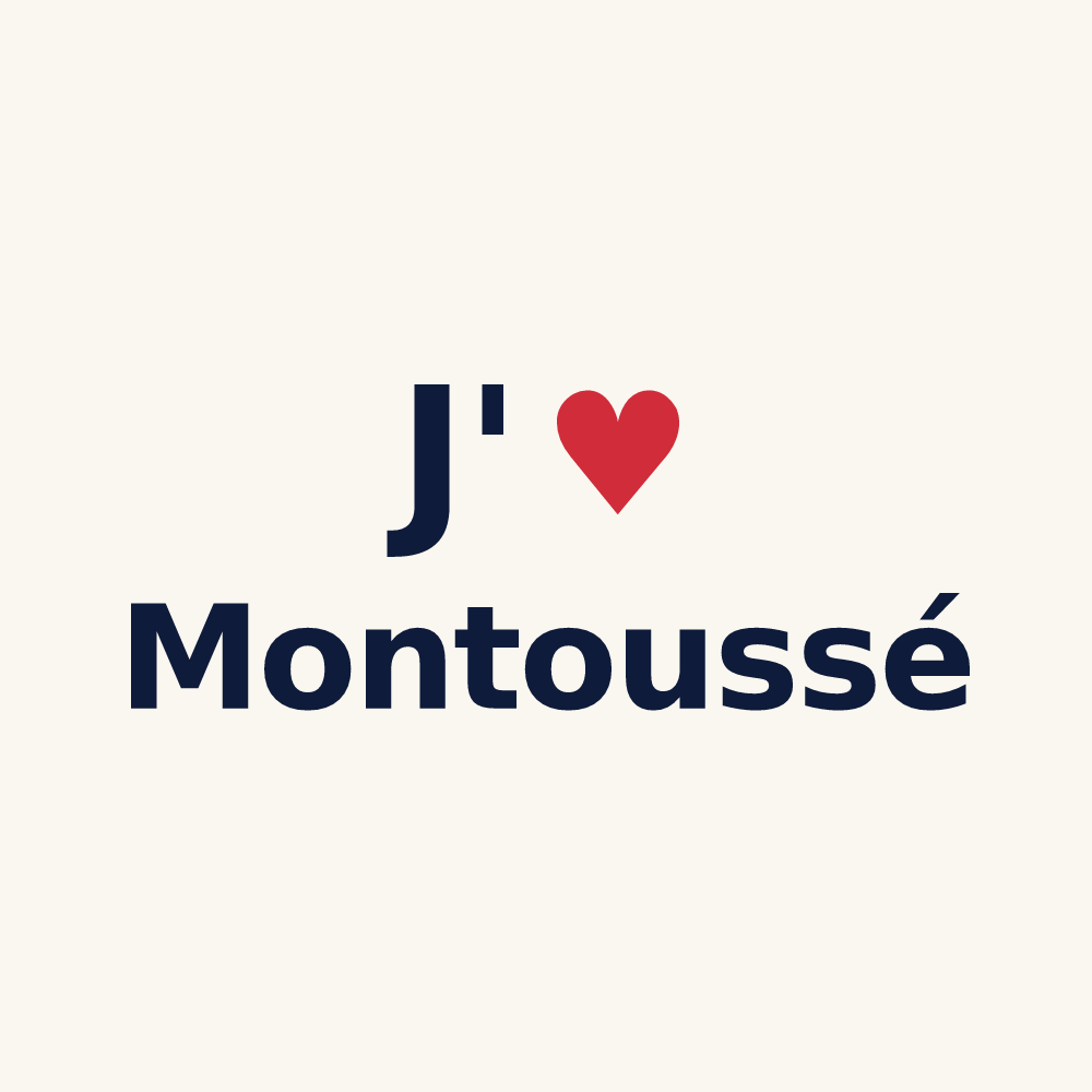 Tasse personnalisée Montoussé — design J'aime Montoussé