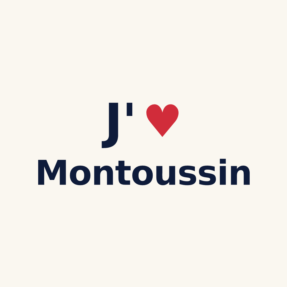 Tasse personnalisée Montoussin — design J'aime Montoussin