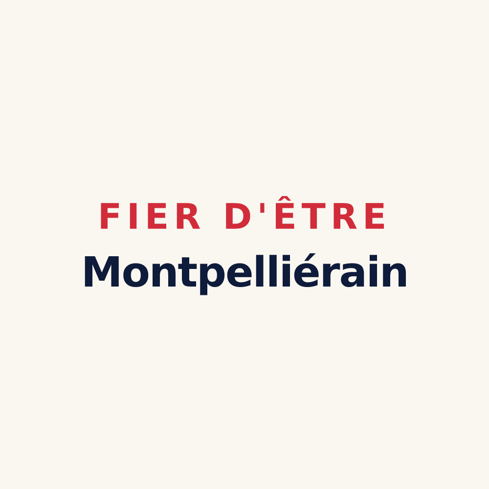 Tasse « Fier d'être Montpelliérain » — design pour Montpellier