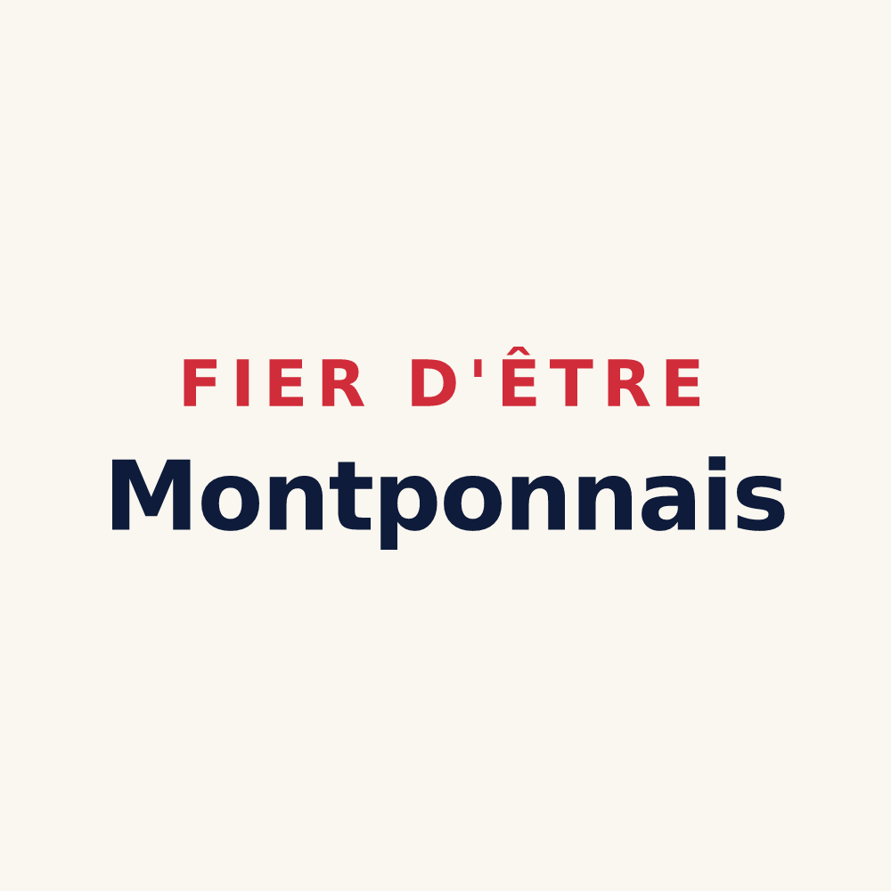 Tasse « Fier d'être Montponnais » — design pour Montpont-en-Bresse