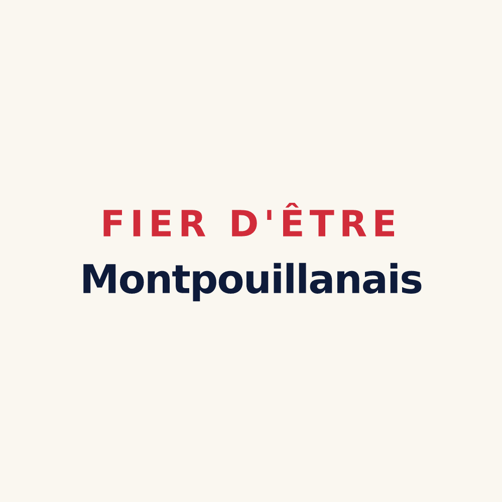 Tasse « Fier d'être Montpouillanais » — design pour Montpouillan