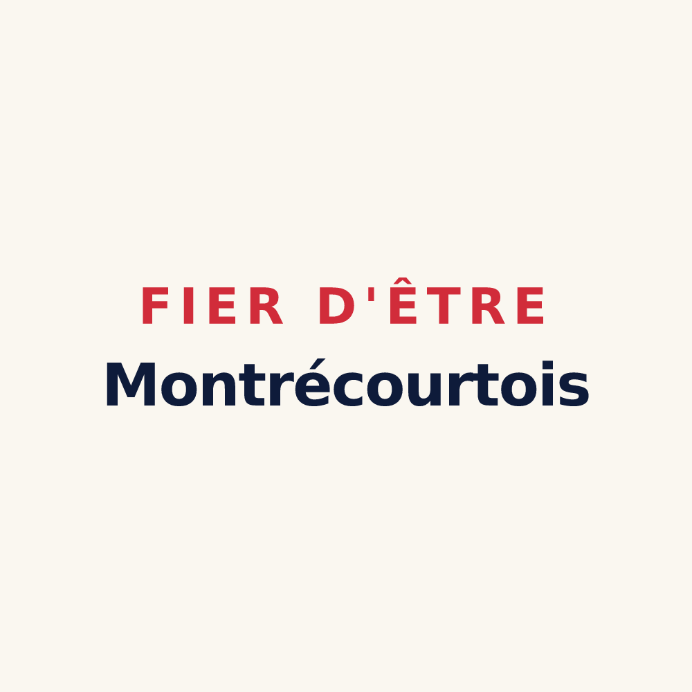 Tasse « Fier d'être Montrécourtois » — design pour Montrécourt