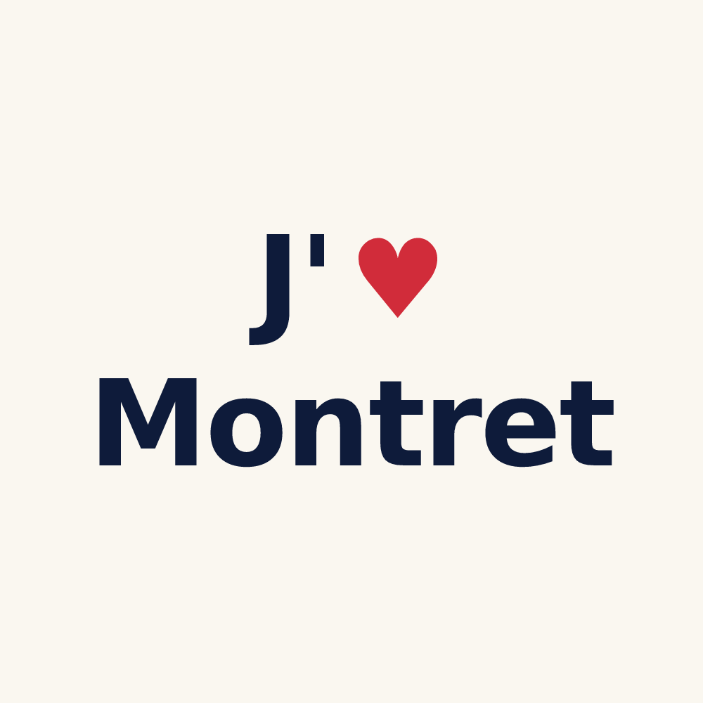 Tasse personnalisée Montret — design J'aime Montret