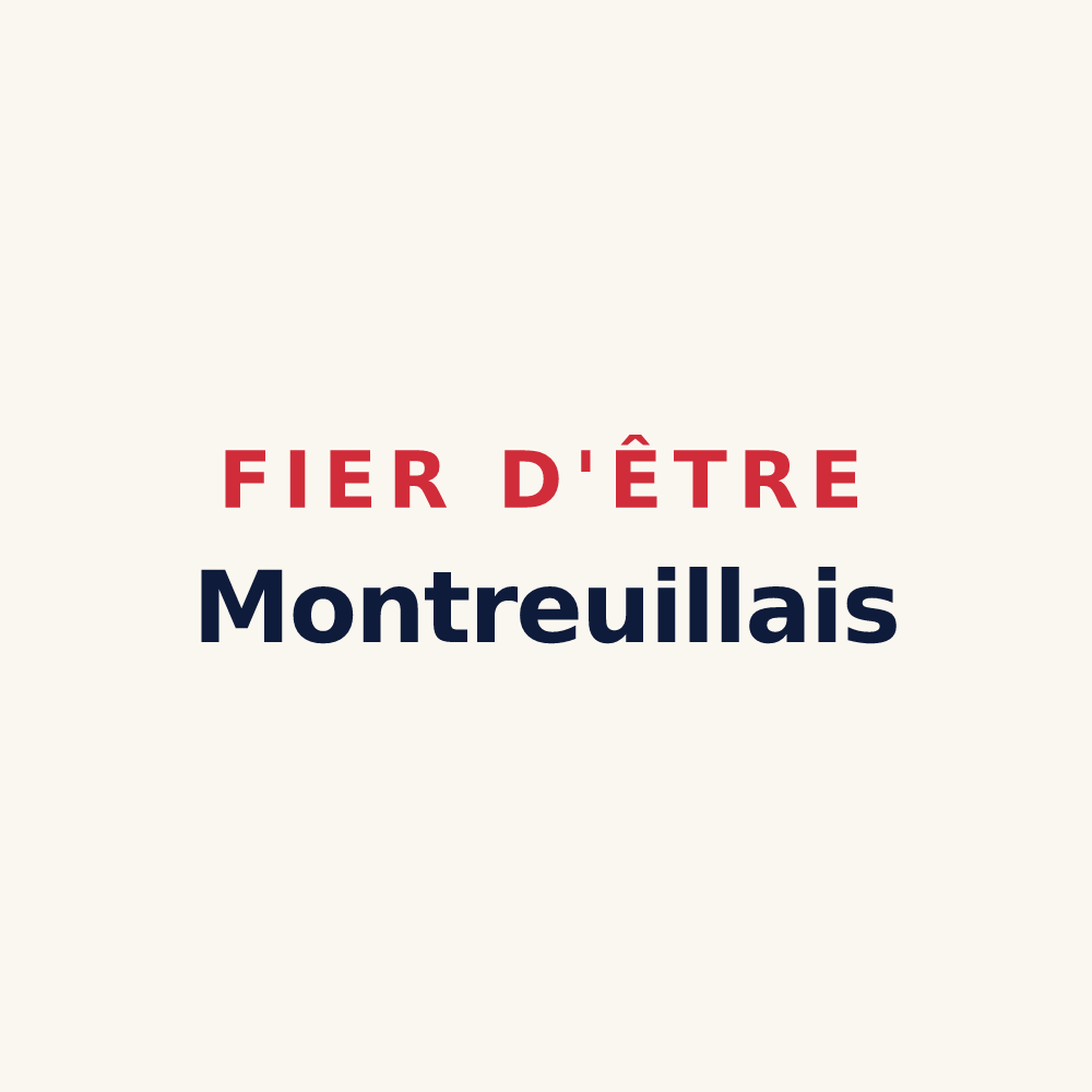 Tasse « Fier d'être Montreuillais » — design pour Montreuil-le-Gast