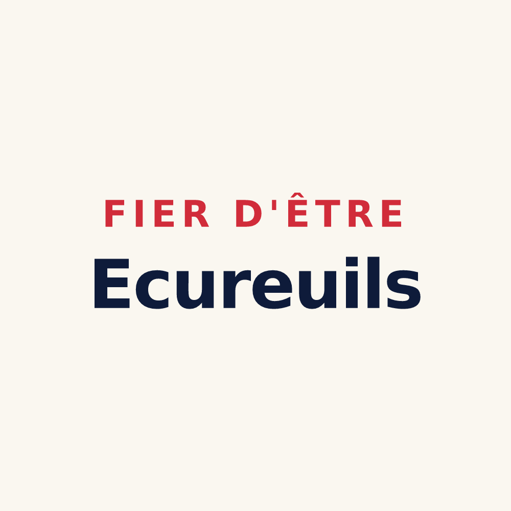 Tasse « Fier d'être Ecureuils » — design pour Montreuil-sur-Blaise