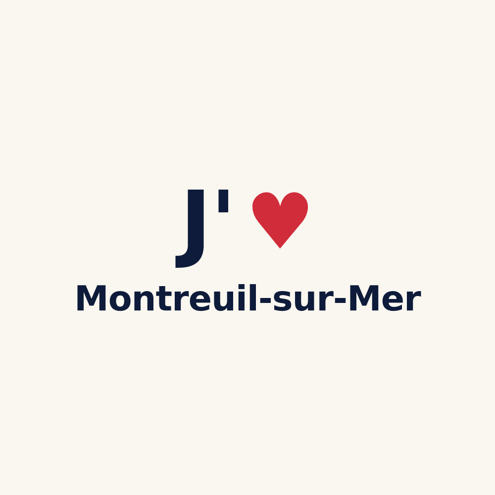 Tasse personnalisée Montreuil-sur-Mer — design J'aime Montreuil-sur-Mer