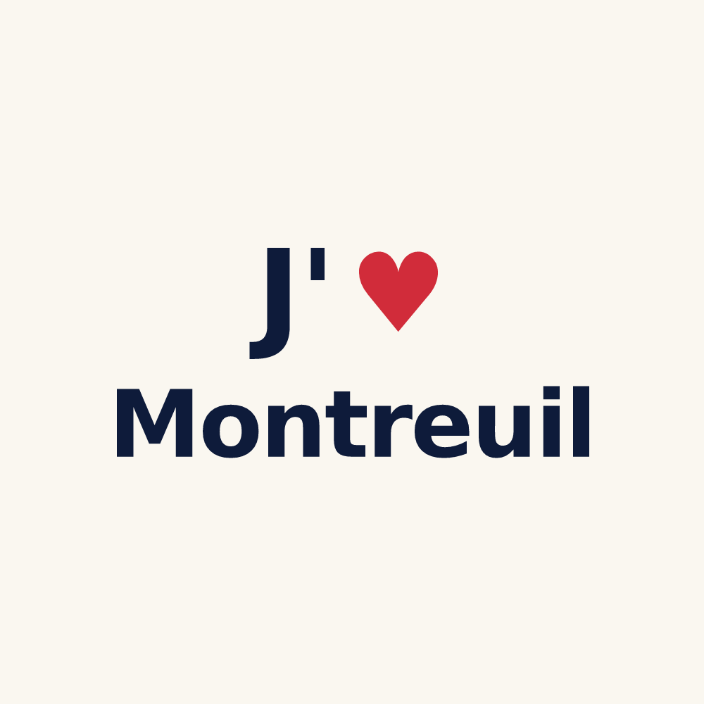Tasse personnalisée Montreuil — design J'aime Montreuil
