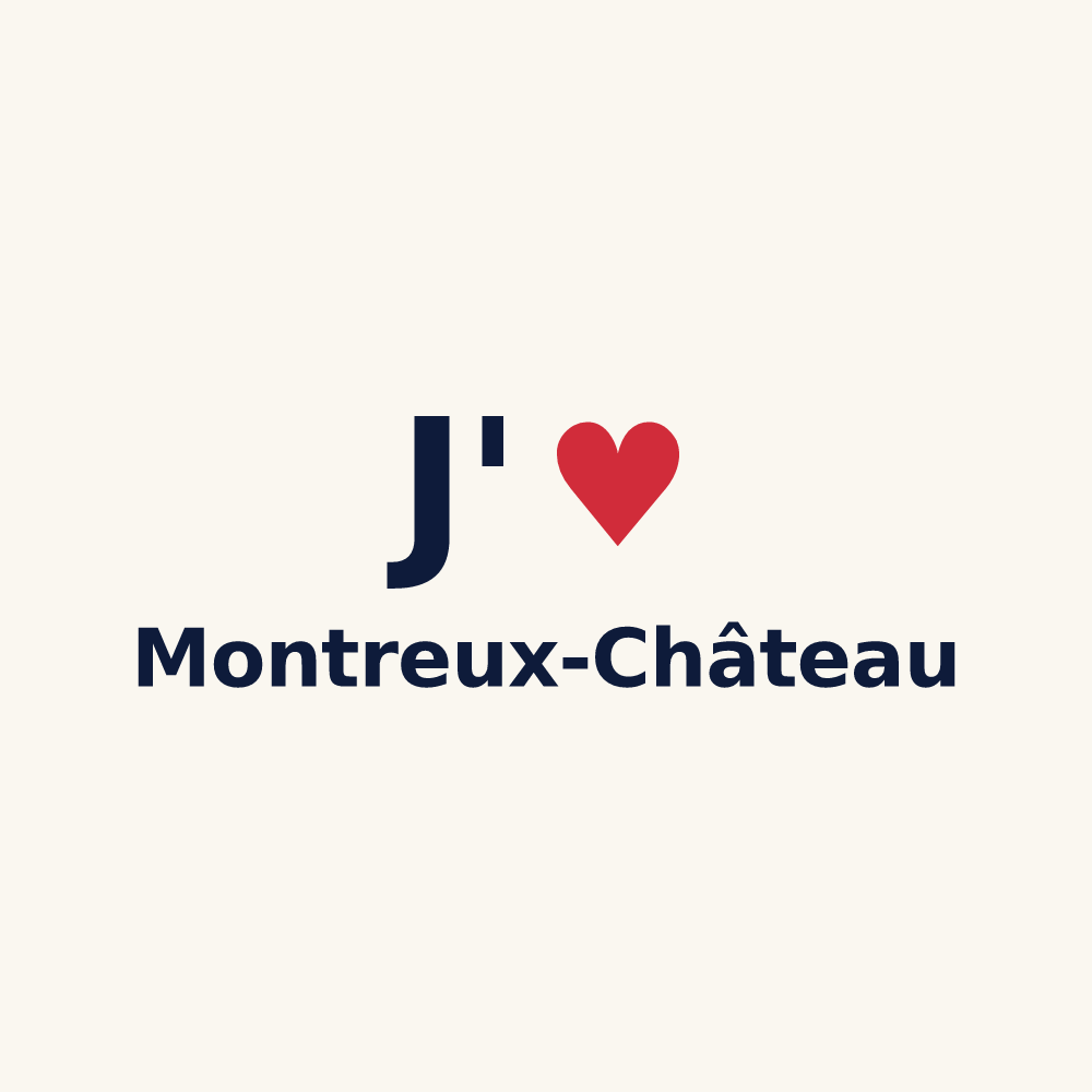 Tasse personnalisée Montreux-Château — design J'aime Montreux-Château