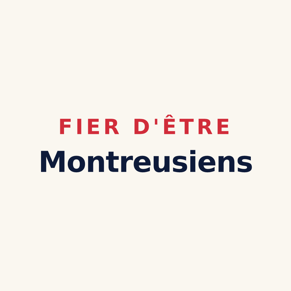Tasse « Fier d'être Montreusiens » — design pour Montreux-Château
