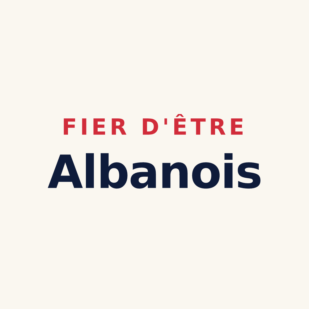 Tasse « Fier d'être Albanois » — design pour Montricher-Albanne
