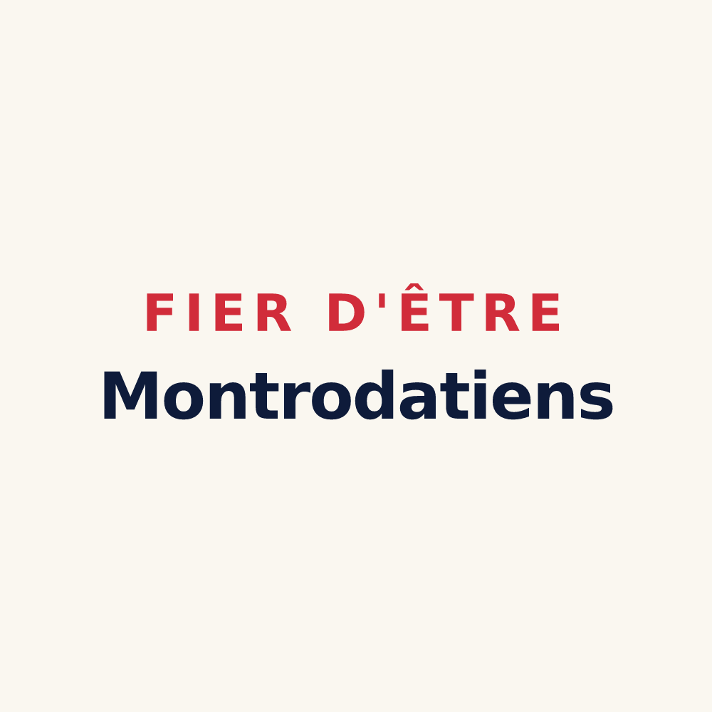 Tasse « Fier d'être Montrodatiens » — design pour Montrodat
