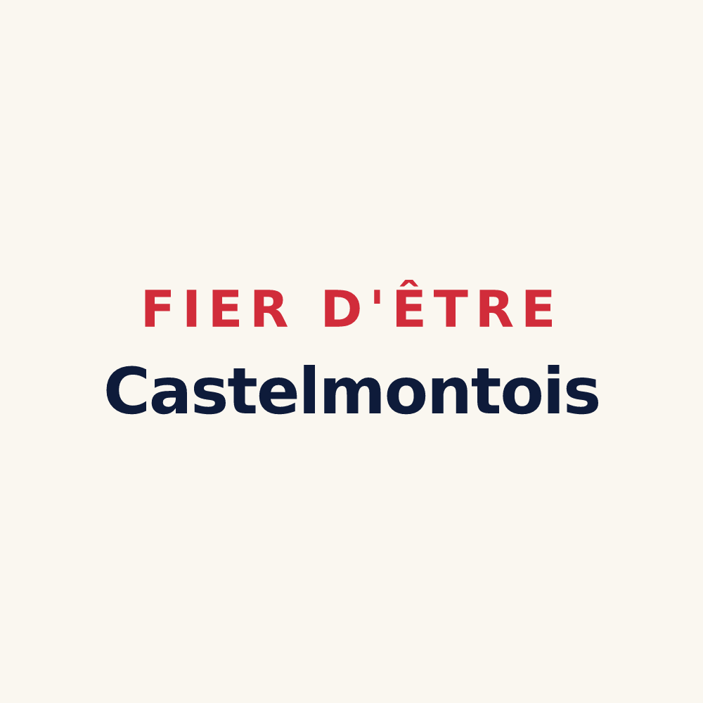 Tasse « Fier d'être Castelmontois » — design pour Montrond-le-Château