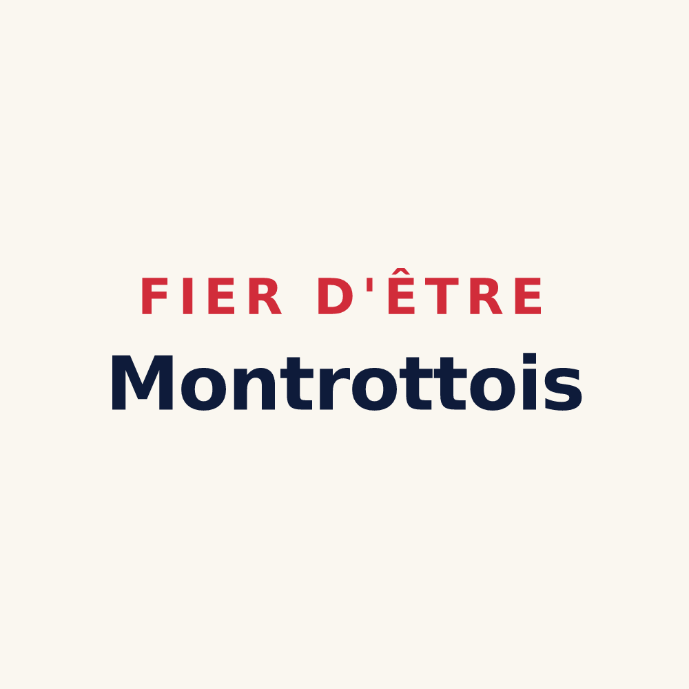 Tasse « Fier d'être Montrottois » — design pour Montrottier
