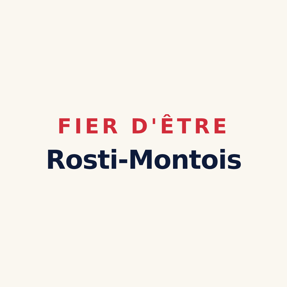 Tasse « Fier d'être Rosti-Montois » — design pour Montroty