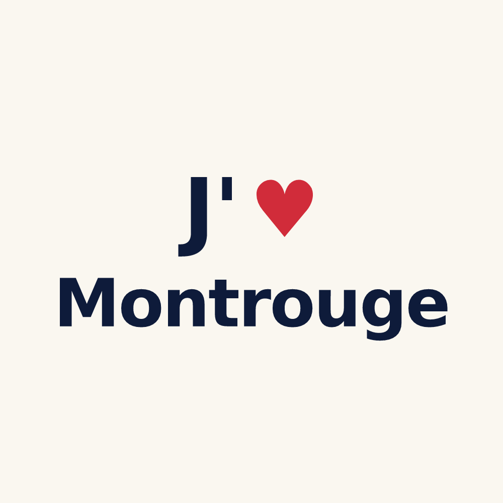 Tasse personnalisée Montrouge — design « J'aime Montrouge » imprimé sur la tasse