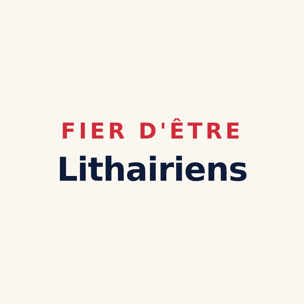 Tasse « Fier d'être Lithairiens » — design pour Montsenelle