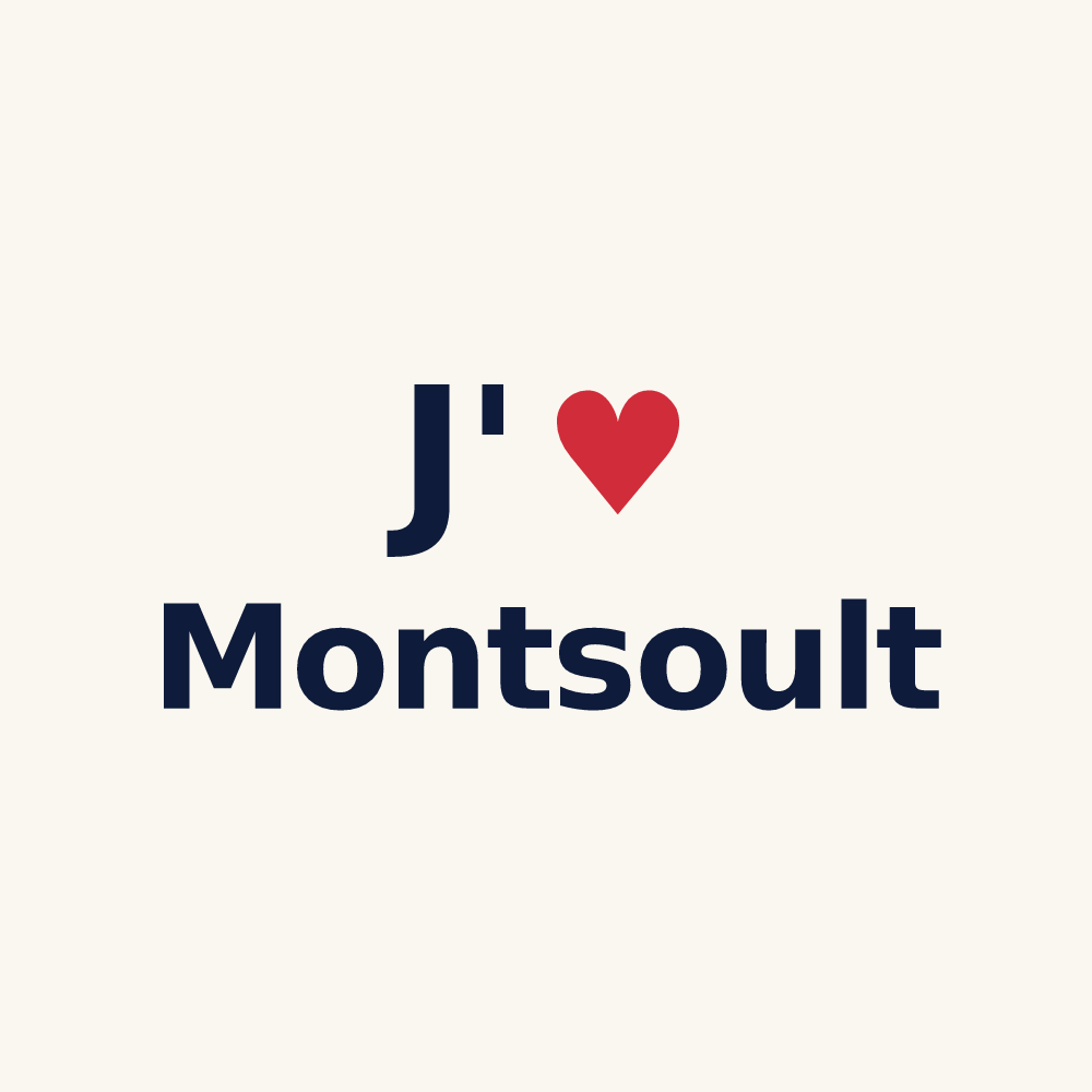 Tasse personnalisée Montsoult — design « J'aime Montsoult » imprimé sur la tasse