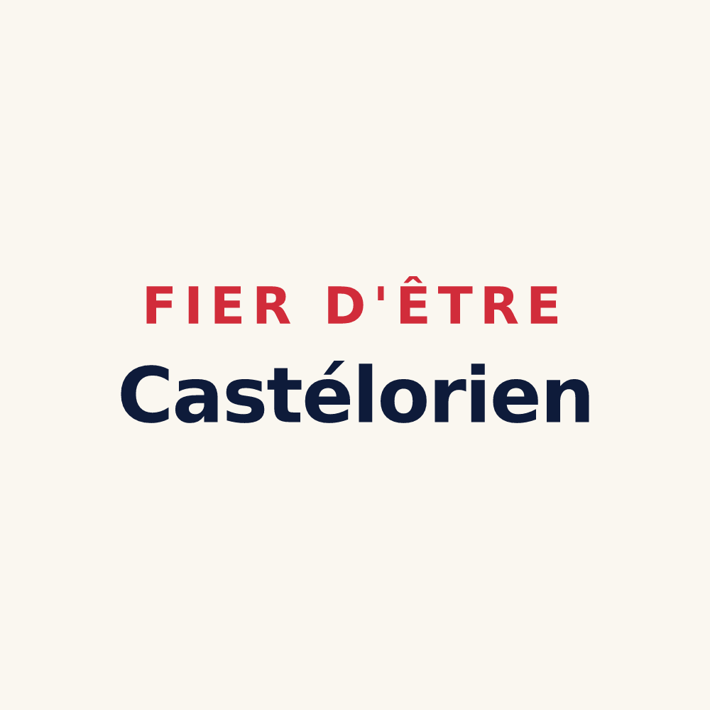 Tasse « Fier d'être Castélorien » — design pour Montval-sur-Loir