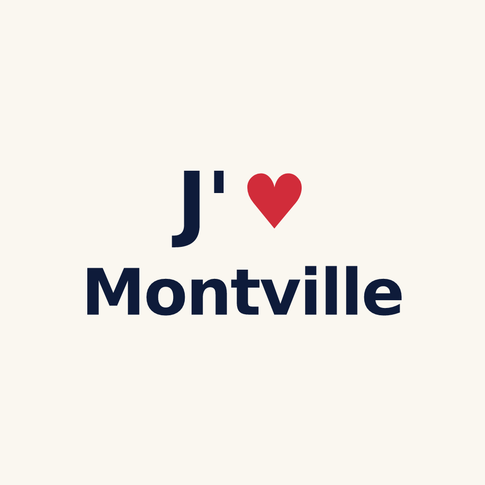 Tasse personnalisée Montville — design J'aime Montville