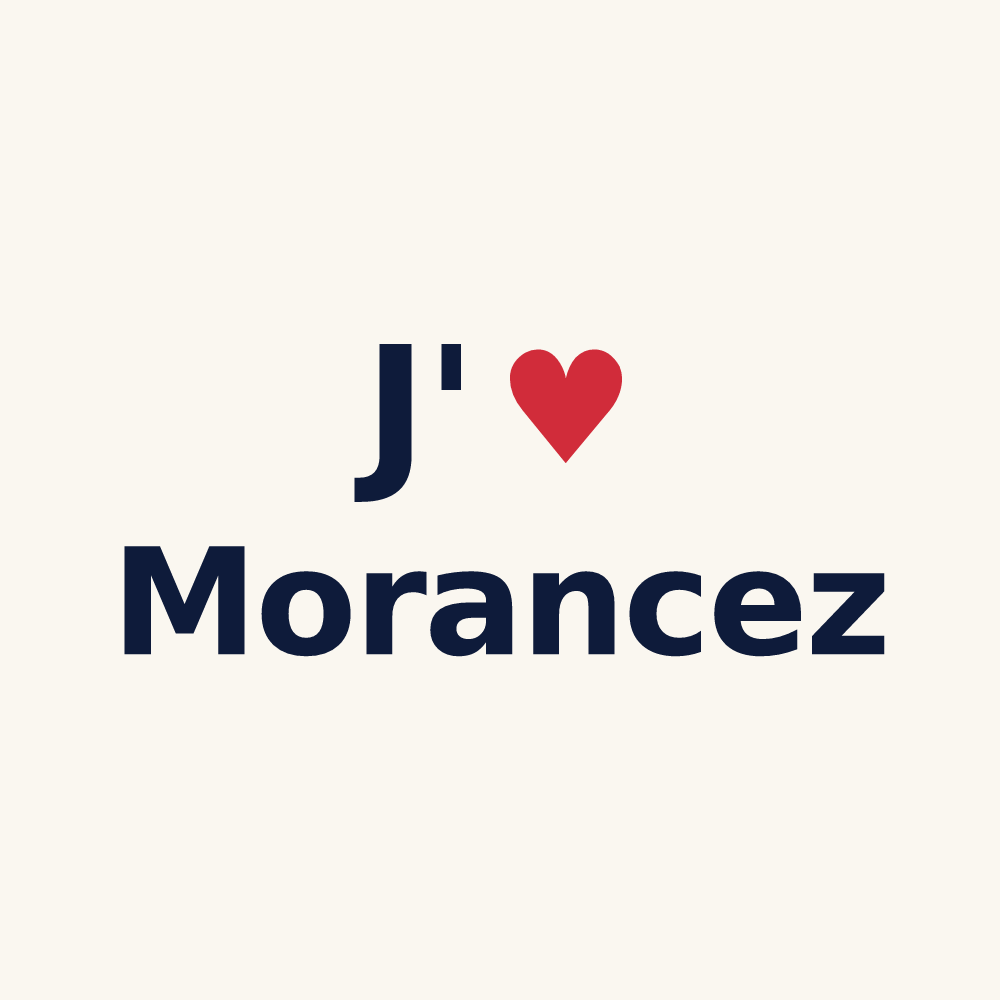 Tasse personnalisée Morancez — design J'aime Morancez