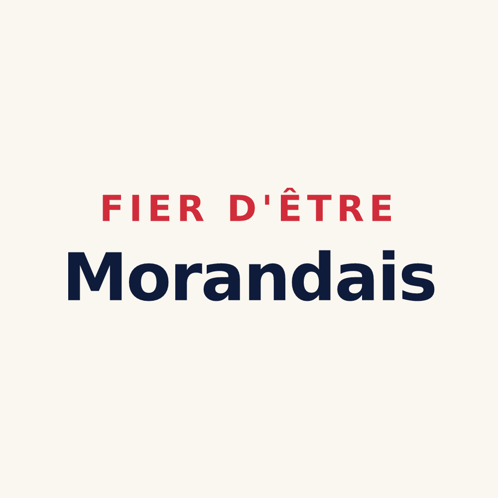 Tasse « Fier d'être Morandais » — design pour Morand