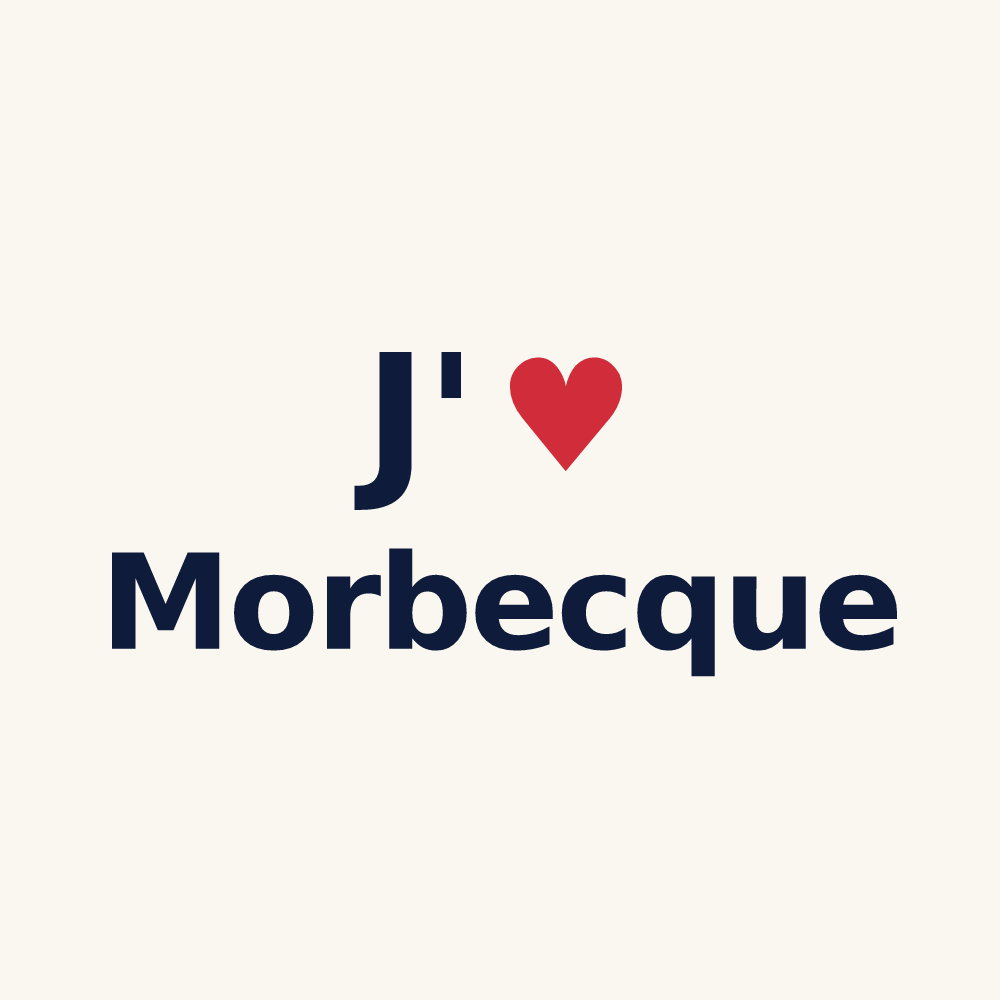 Tasse personnalisée Morbecque — design J'aime Morbecque