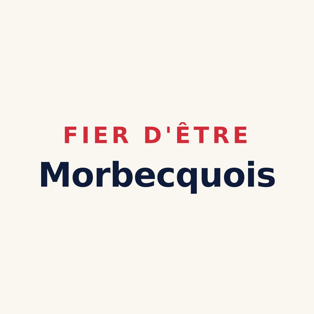 Tasse « Fier d'être Morbecquois » — design pour Morbecque