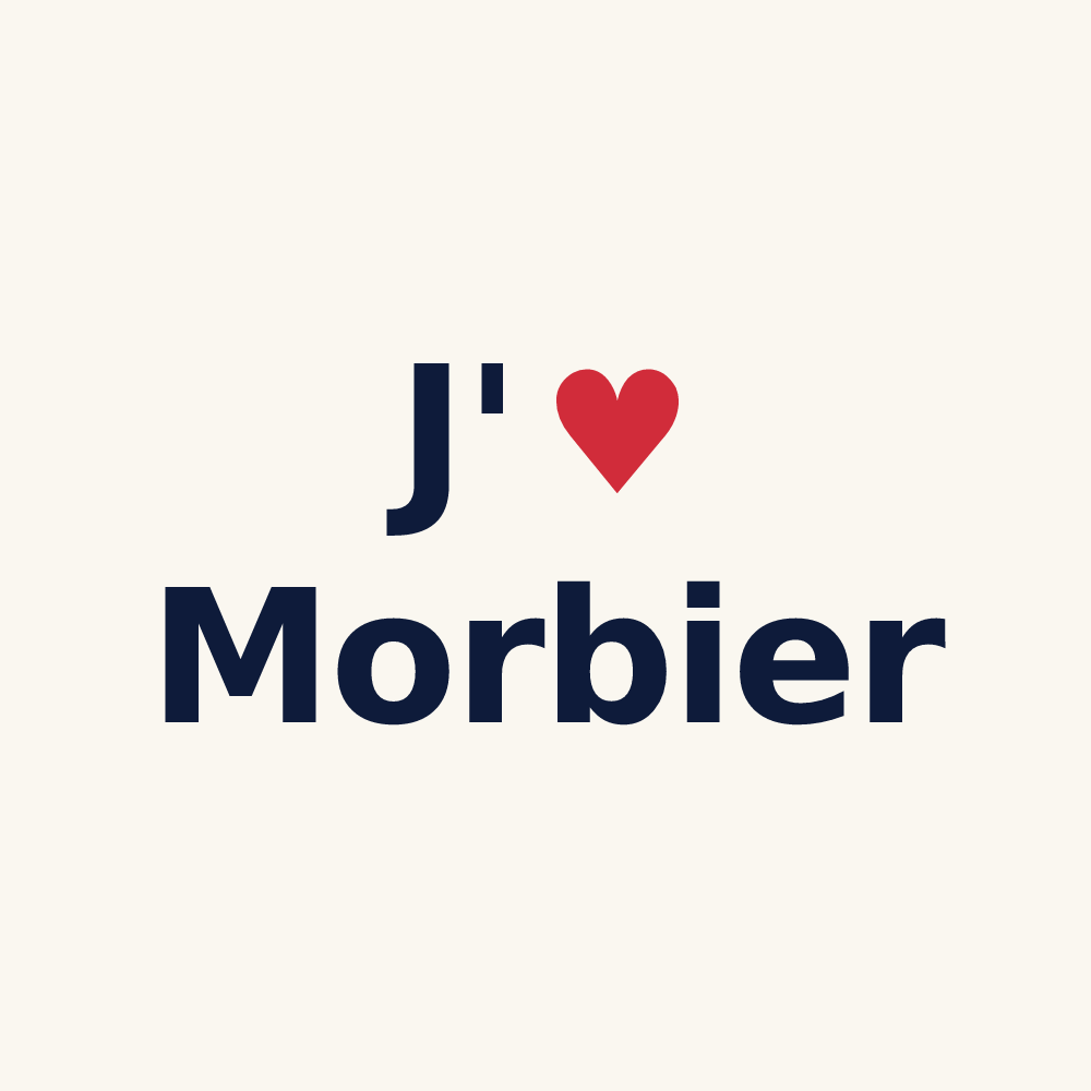 Tasse personnalisée Morbier — design J'aime Morbier