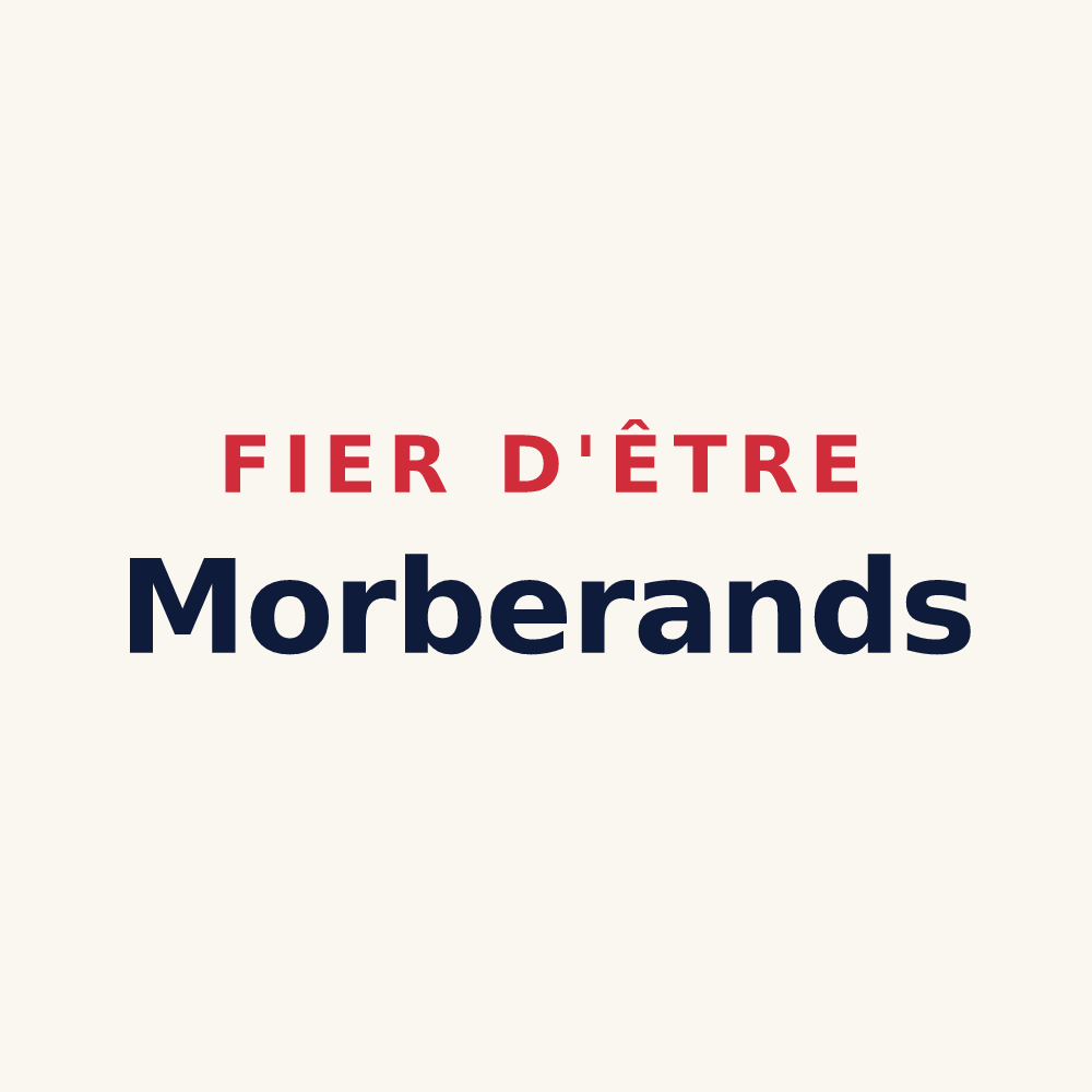 Tasse « Fier d'être Morberands » — design pour Morbier
