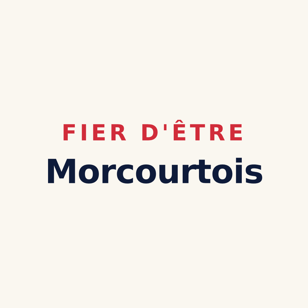 Tasse « Fier d'être Morcourtois » — design pour Morcourt