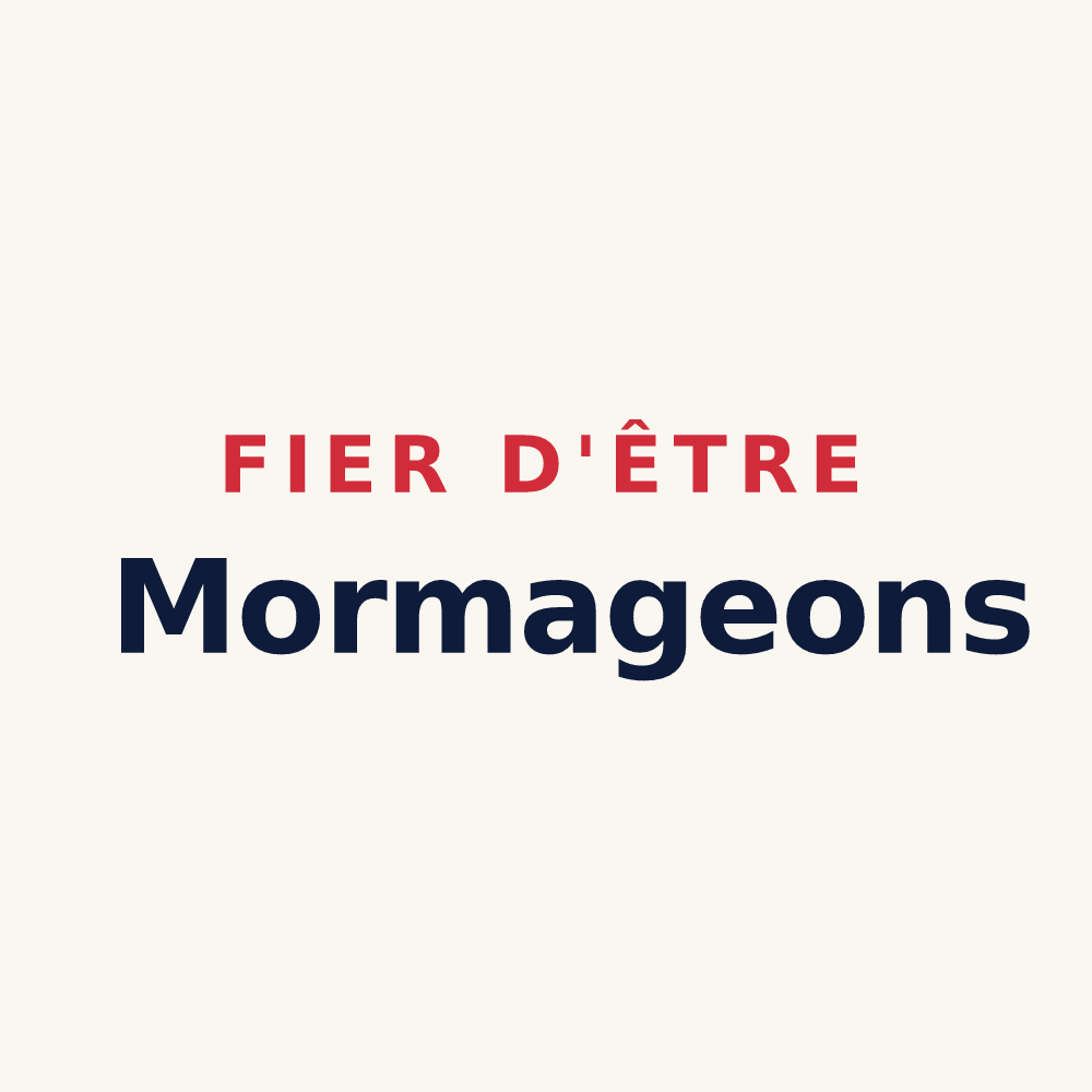 Tasse « Fier d'être Mormageons » — design pour Morelmaison