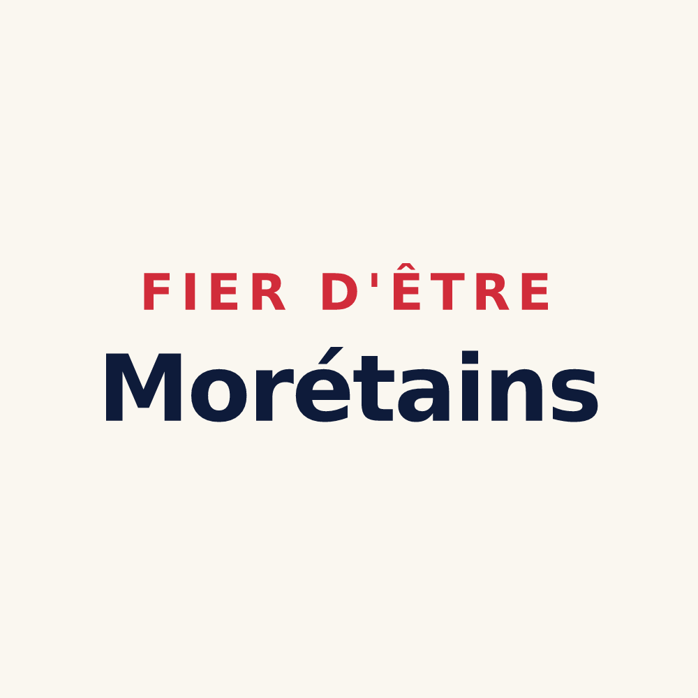 Tasse « Fier d'être Morétains » — design pour Moret-Loing-et-Orvanne