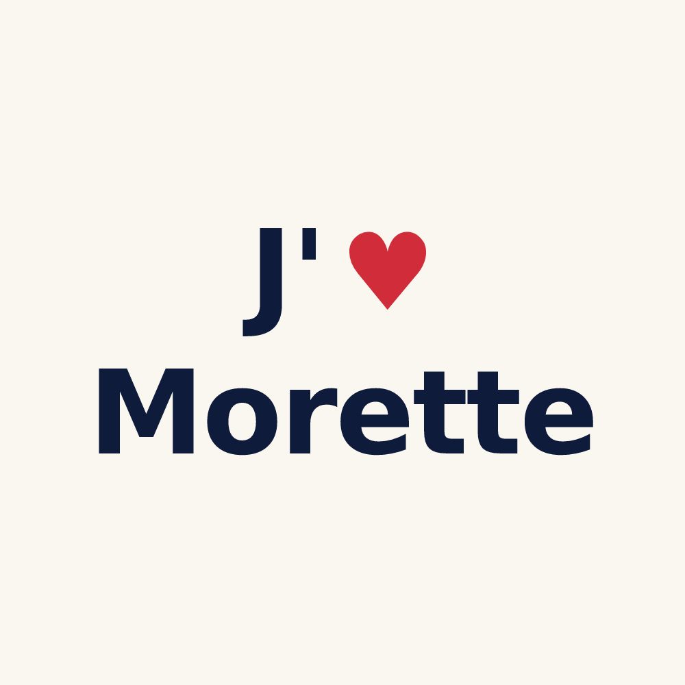 Tasse personnalisée Morette — design J'aime Morette