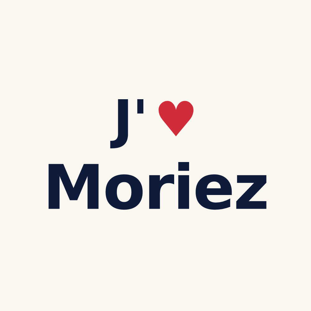 Tasse personnalisée Moriez — design J'aime Moriez