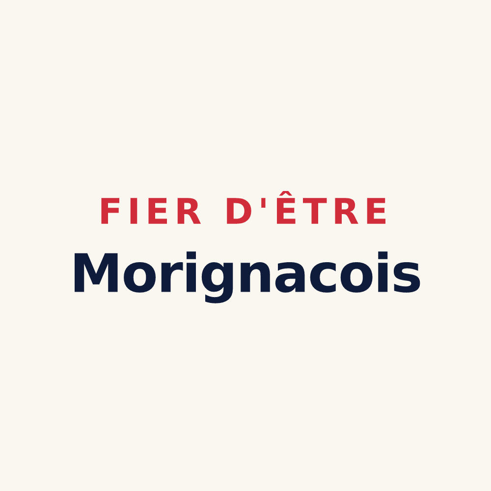Tasse « Fier d'être Morignacois » — design pour Morigny-Champigny