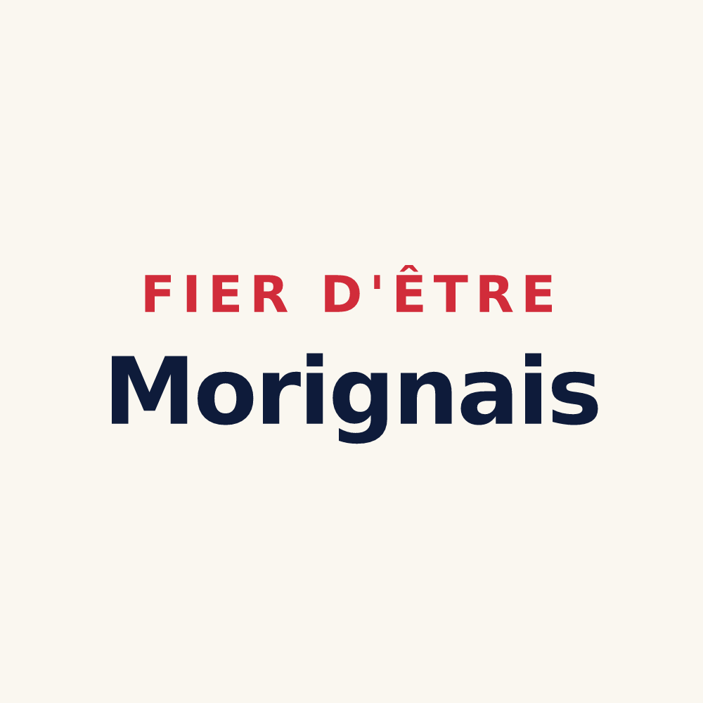 Tasse « Fier d'être Morignais » — design pour Morigny