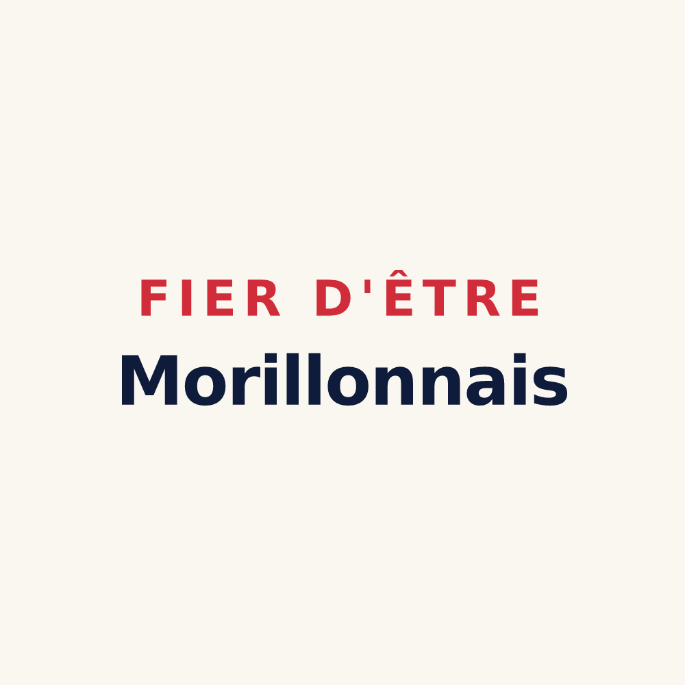 Tasse « Fier d'être Morillonnais » — design pour Morillon
