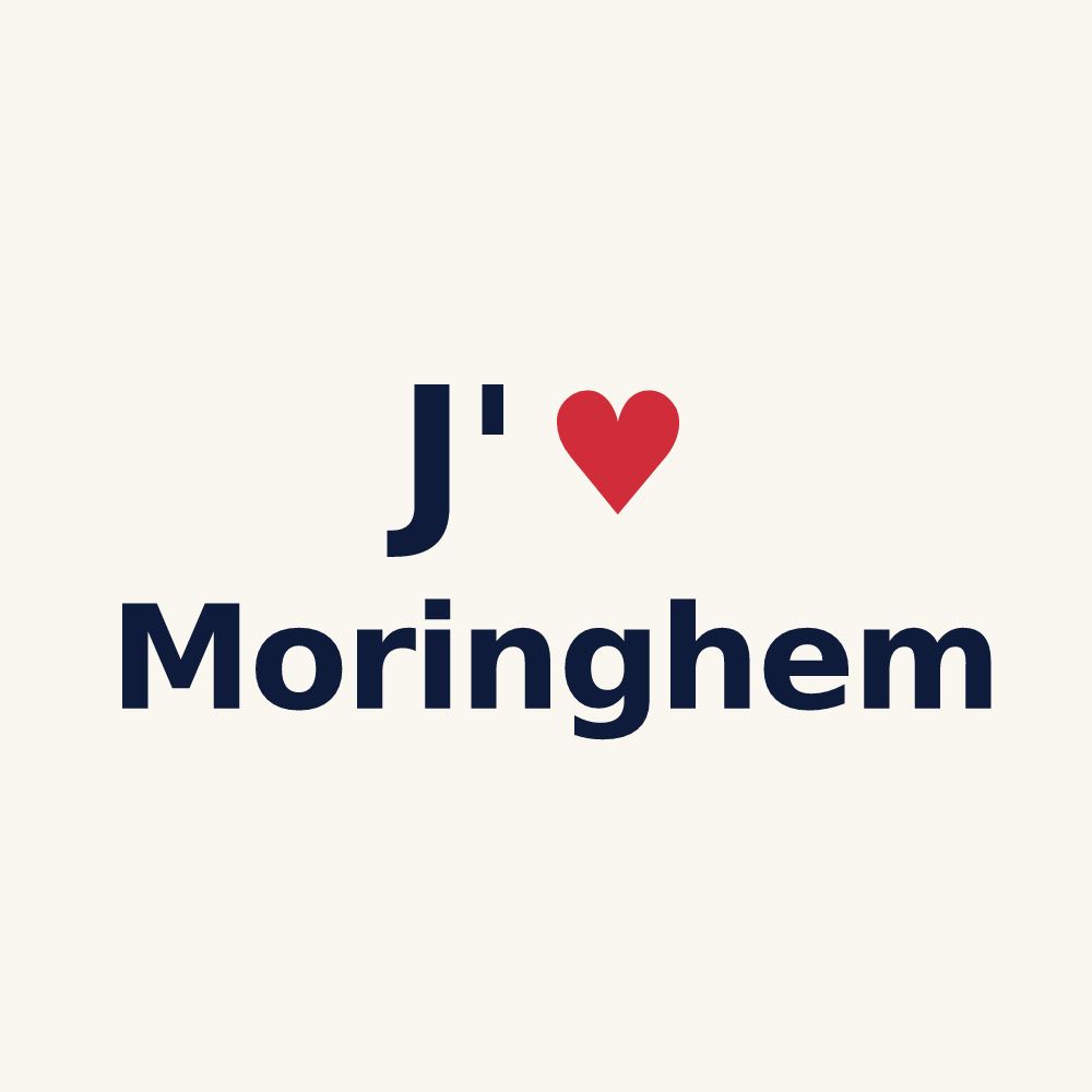 Tasse personnalisée Moringhem — design J'aime Moringhem