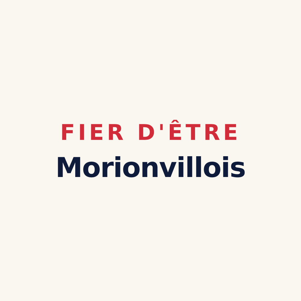 Tasse « Fier d'être Morionvillois » — design pour Morionvilliers