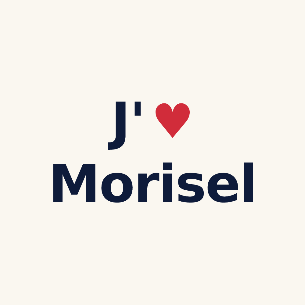 Tasse personnalisée Morisel — design « J'aime Morisel » imprimé sur la tasse