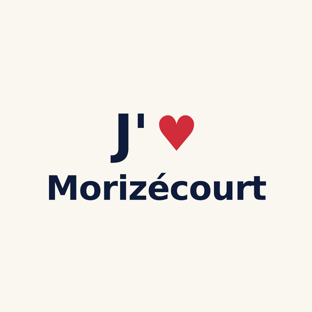 Tasse personnalisée Morizécourt — design J'aime Morizécourt