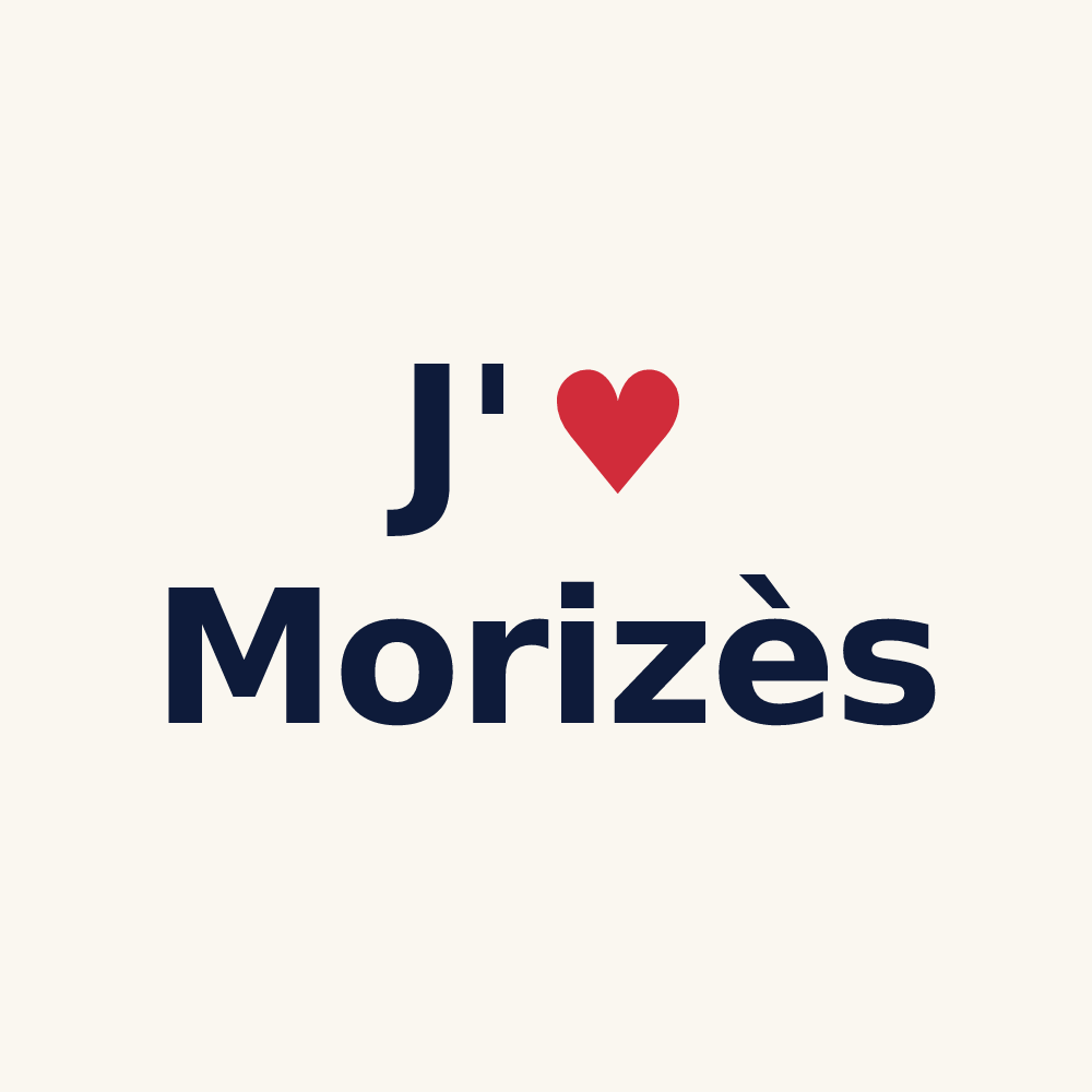 Tasse personnalisée Morizès — design J'aime Morizès