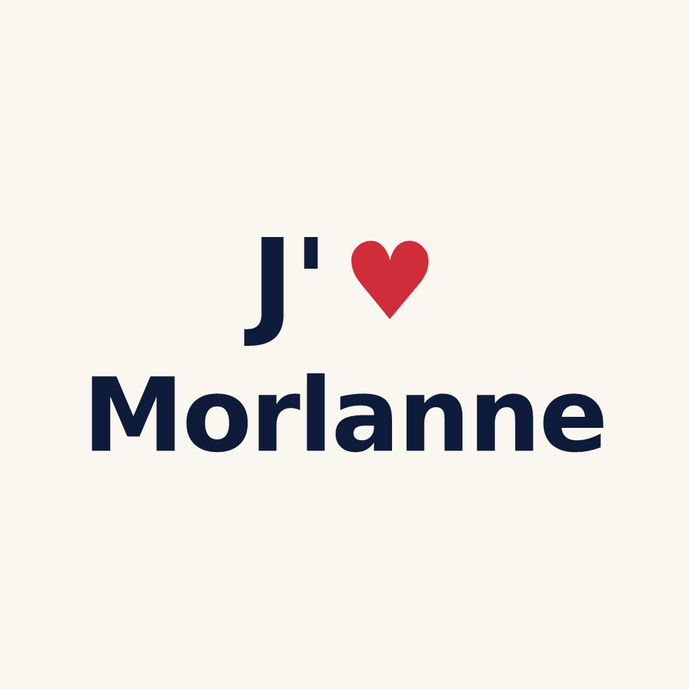 Tasse personnalisée Morlanne — design J'aime Morlanne
