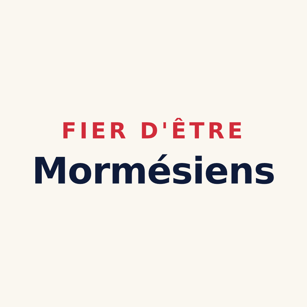 Tasse « Fier d'être Mormésiens » — design pour Mormès