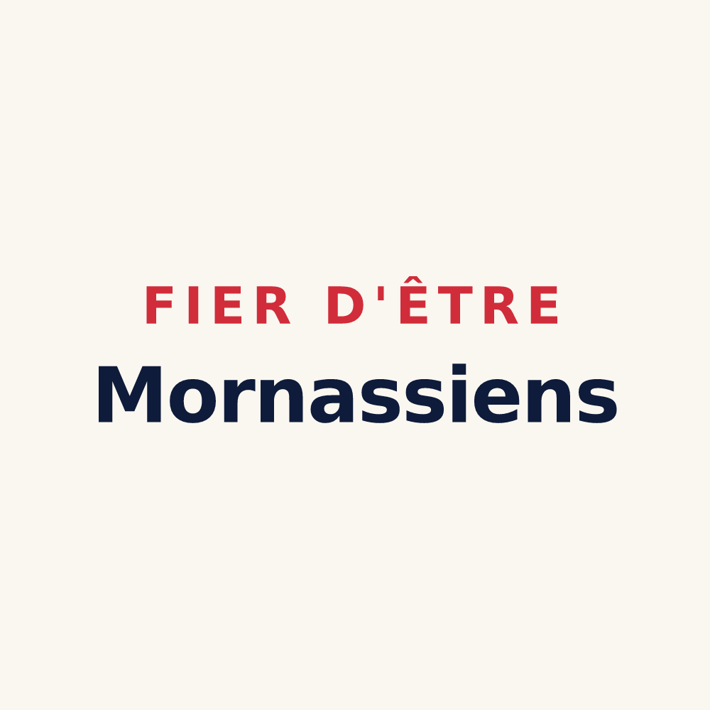 Tasse « Fier d'être Mornassiens » — design pour Mornas