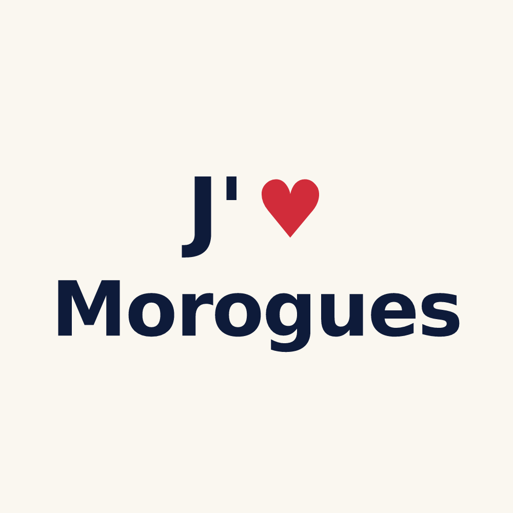 Tasse personnalisée Morogues — design J'aime Morogues