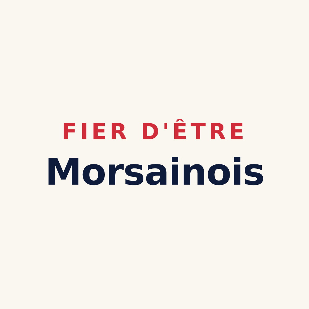 Tasse « Fier d'être Morsainois » — design pour Morsain